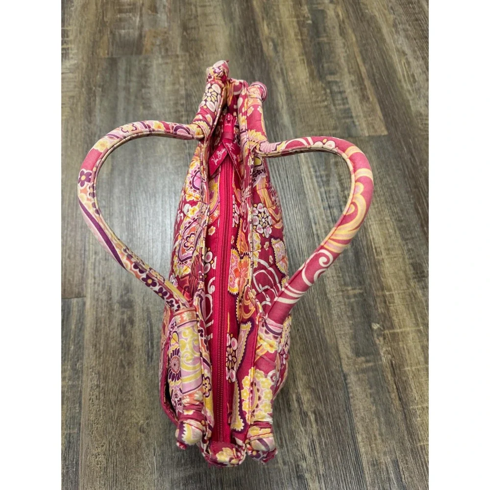 Vera Bradley Raspberry Paisley Little Betsy Tote Shoulder Fizz Gabby Handbag